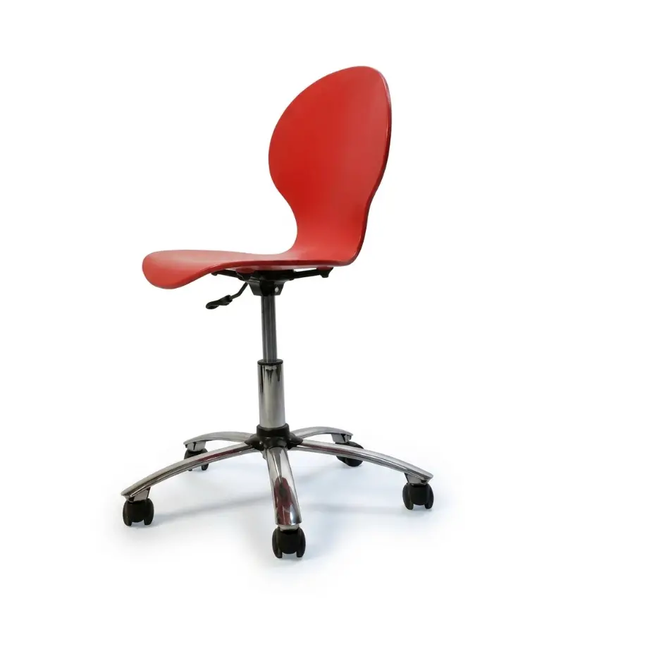 silla roja giratoria